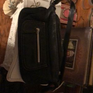 Pleather looks like denim jean small hand bag